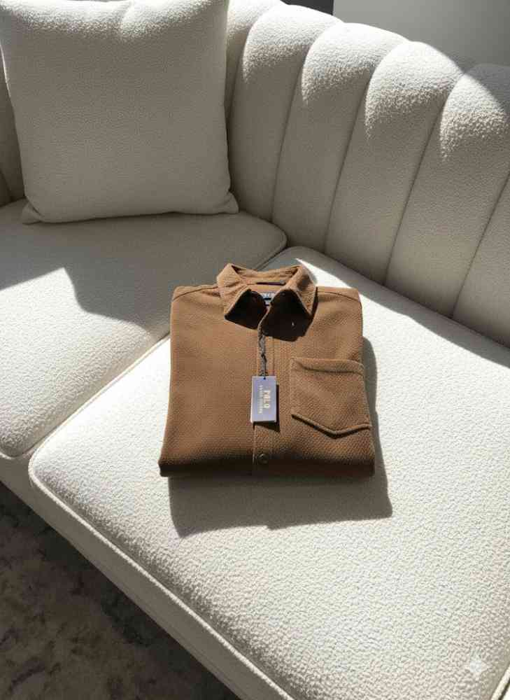 Ralph Lauren Embroidered Brown Premium Cotton Shirt-2