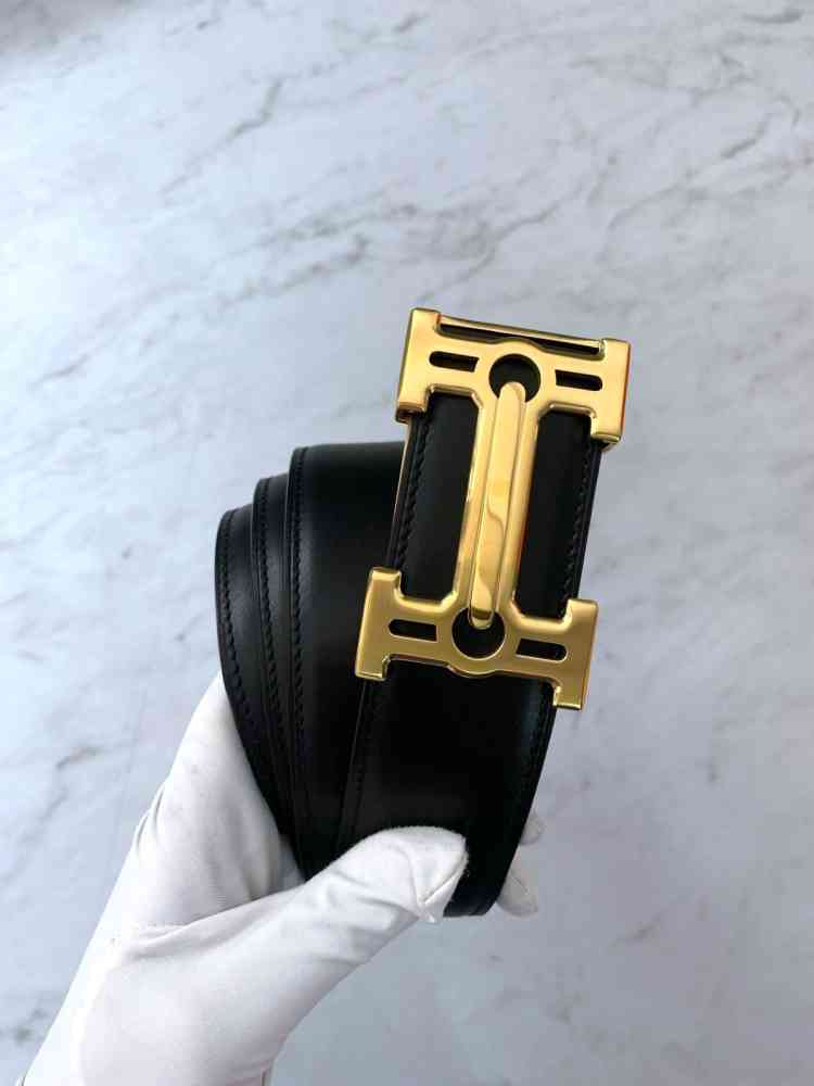 Hermes Golden Premium Quality Leather Belt-2