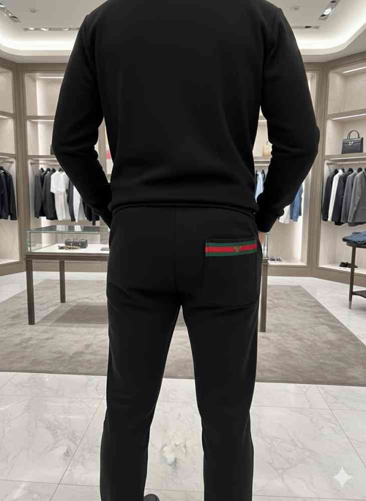 Gucci Black Premium Quality Track Pant-1