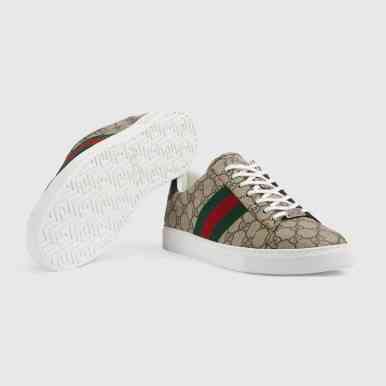 Gucci Beige Premium Quality Sneakers-thumb-1