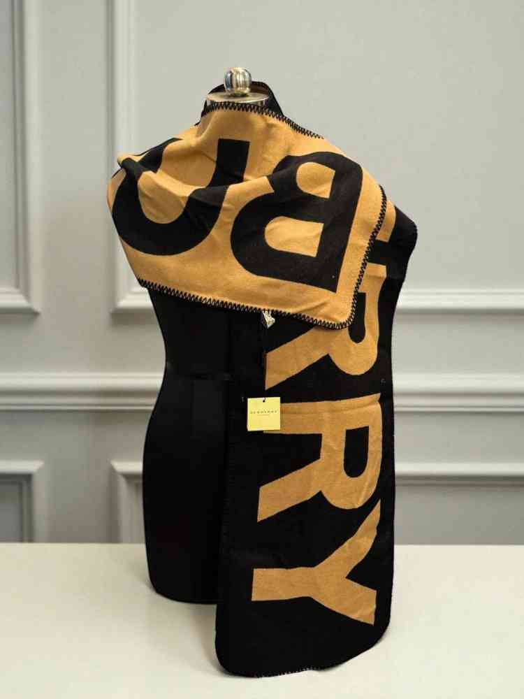 Brown/Black Burberry Cashmere Black Premium Quality Muffler