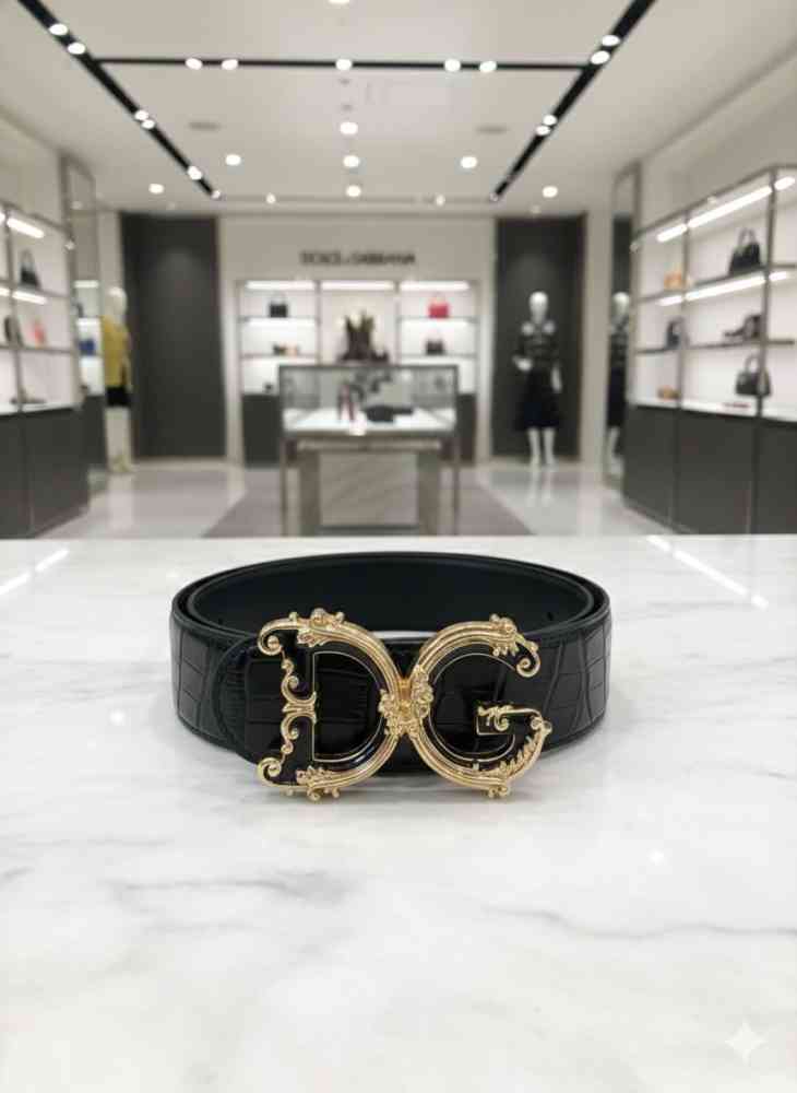 Dolce & Gabbana Black Premium Quality Belt-thumb-2
