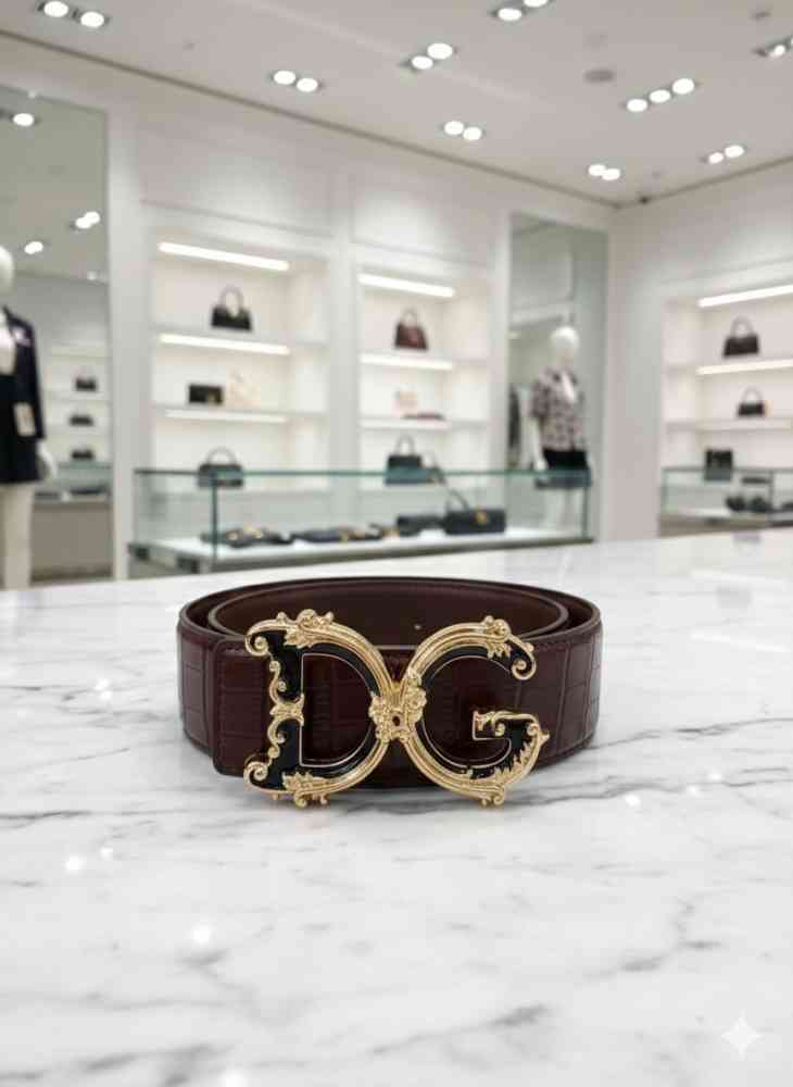 Wine Dolce & Gabbana Black Premium Quality Belt