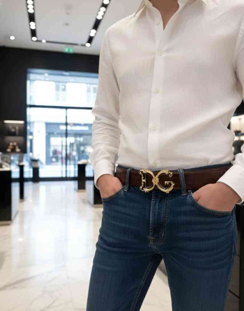Dolce & Gabbana Wine Premium Quality Belt-thumb-2