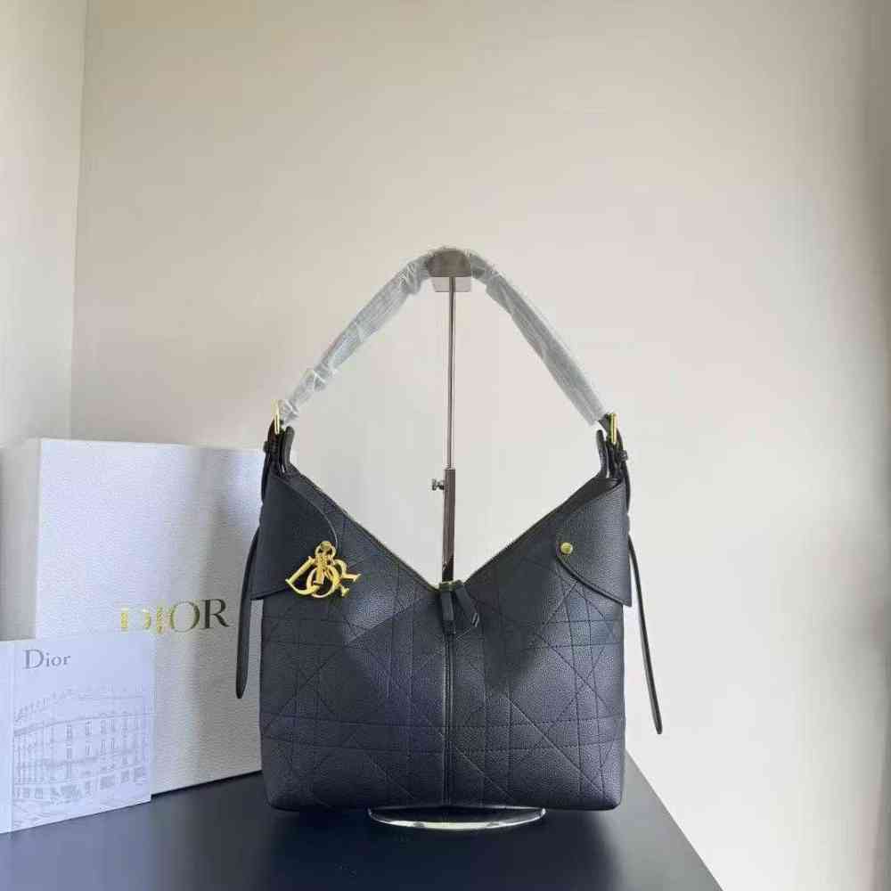 Dior Signature Black Voyage Hobo Bag-thumb-0