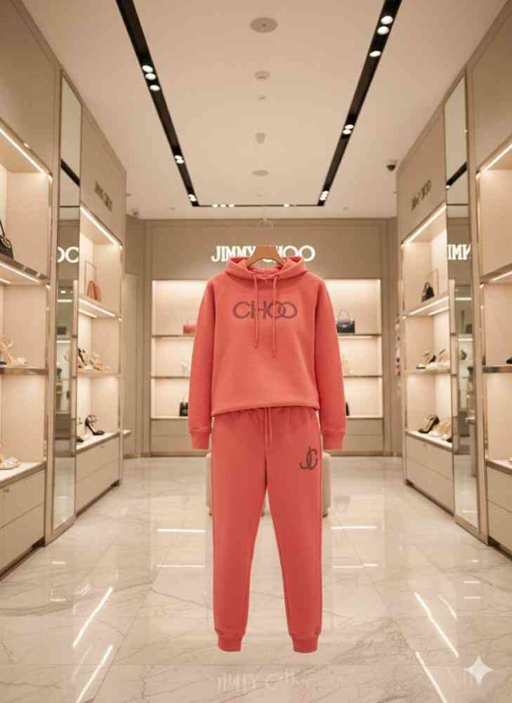 Jimmy Choo Dark Pink Premium Co-ord Set-thumb-2