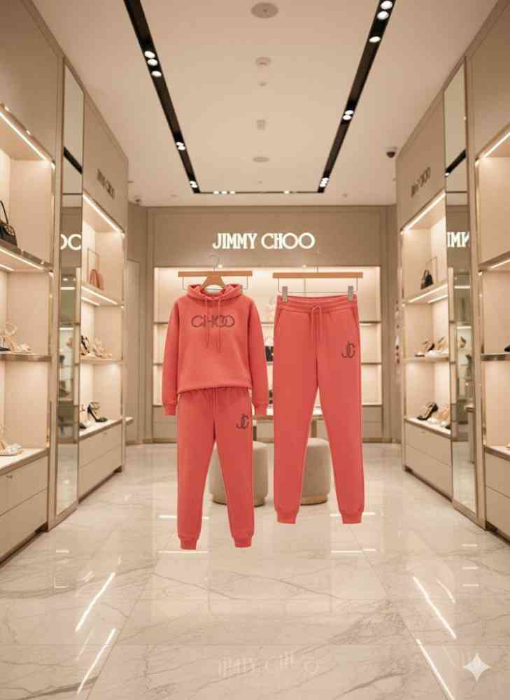 Jimmy Choo Dark Pink Premium Co-ord Set-thumb-3