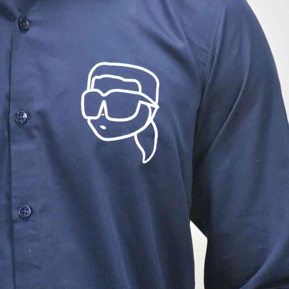 Karl Lagerfeld Navy Blue Premium Quality Shirt-4