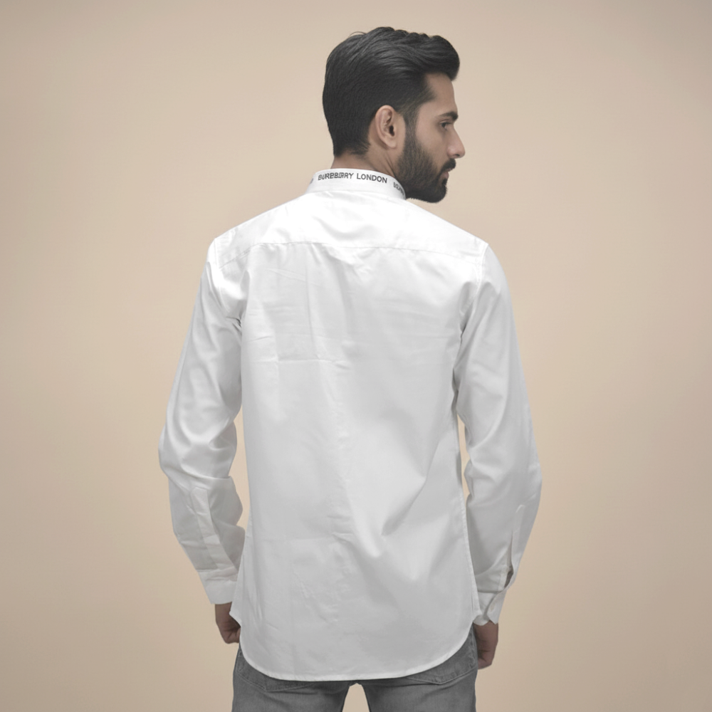 Burberry TB Tiger Embroidered White Premium Shirt-3
