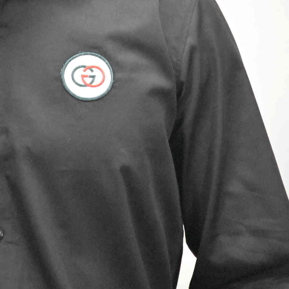 Gucci Embroidered logo Black Premium Shirt-4