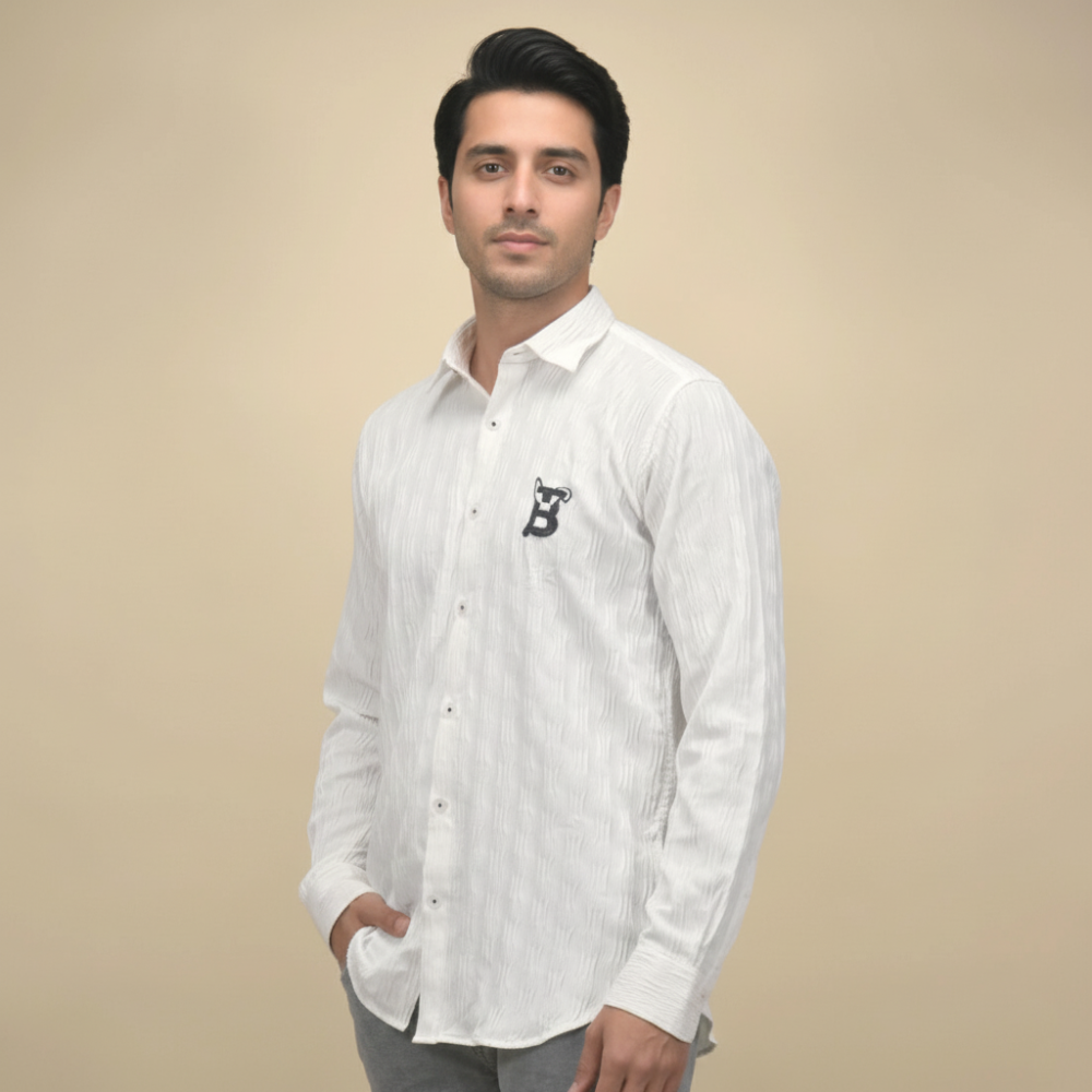 White Burberry Black Premium Quality Shirt