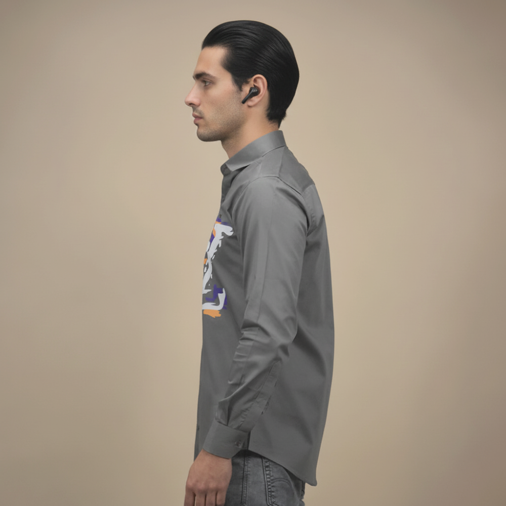 Louis Vuitton Grey Premium Luxury Shirt-2