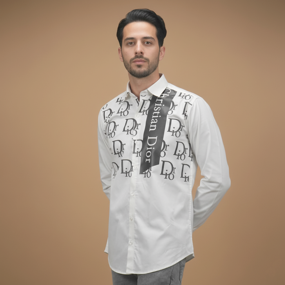 White Dior Black Premium Quality Shirt