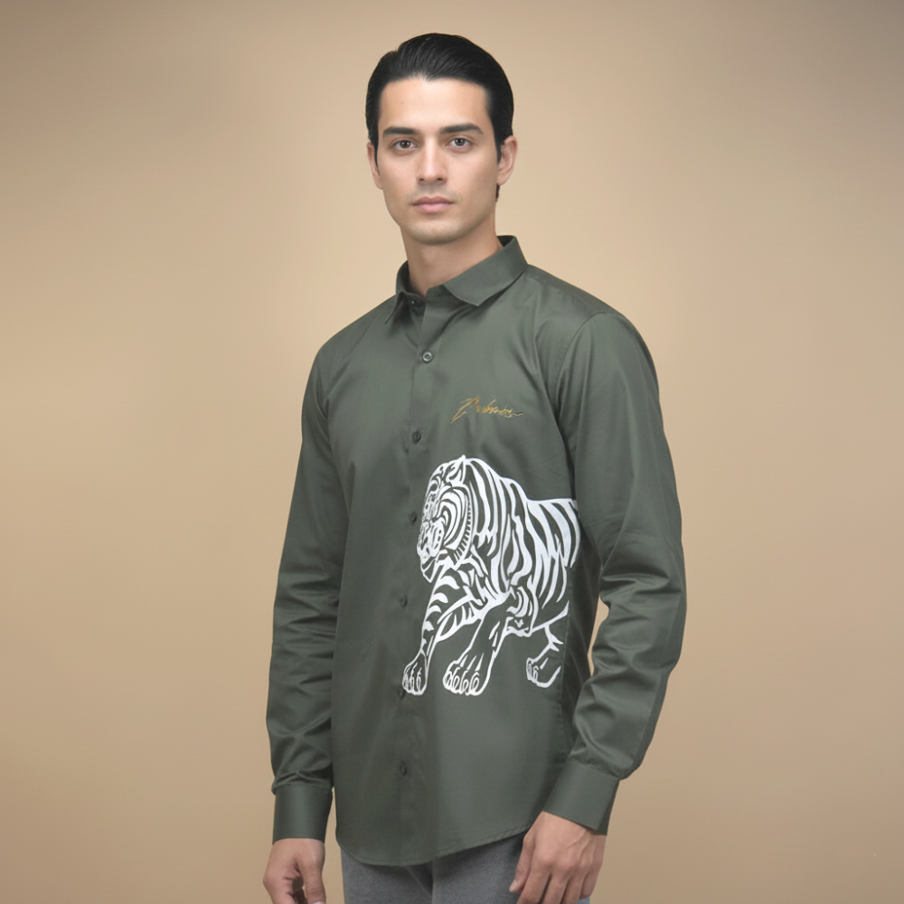 Green Balmain Black Premium Quality Shirt