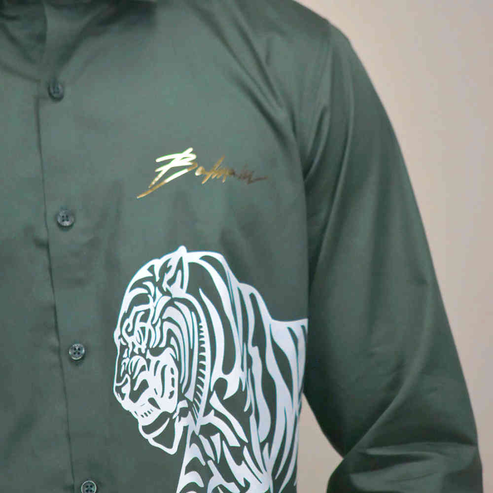 Balmain Green Premium Quality Shirt-4