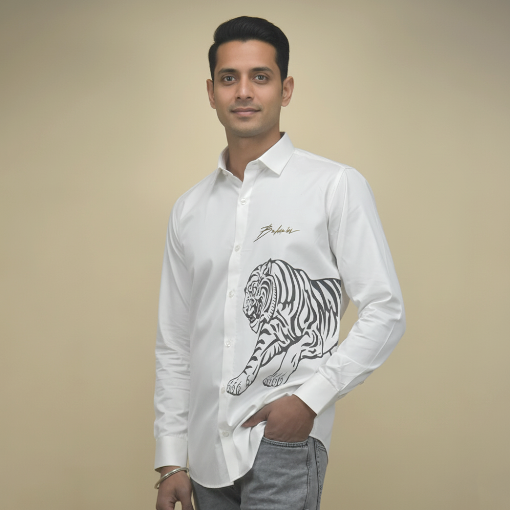 White Balmain Black Premium Quality Shirt