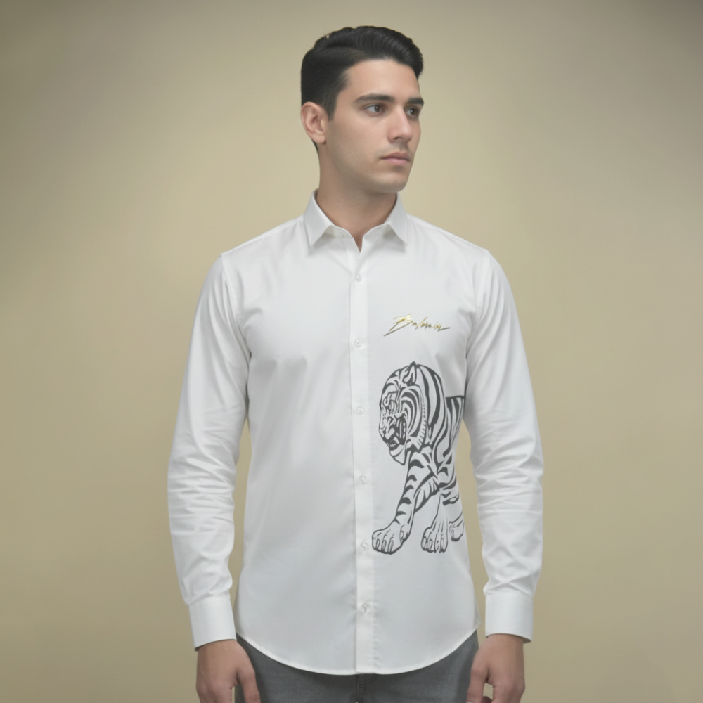 Balmain White Premium Quality Shirt-1