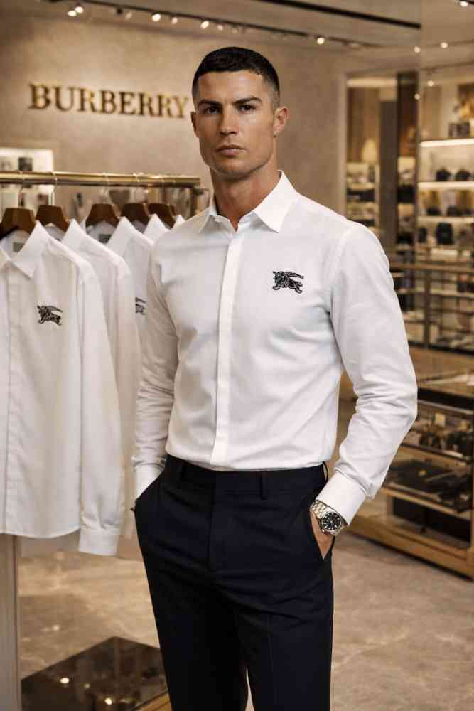 White Burberry Black Premium Quality Shirt
