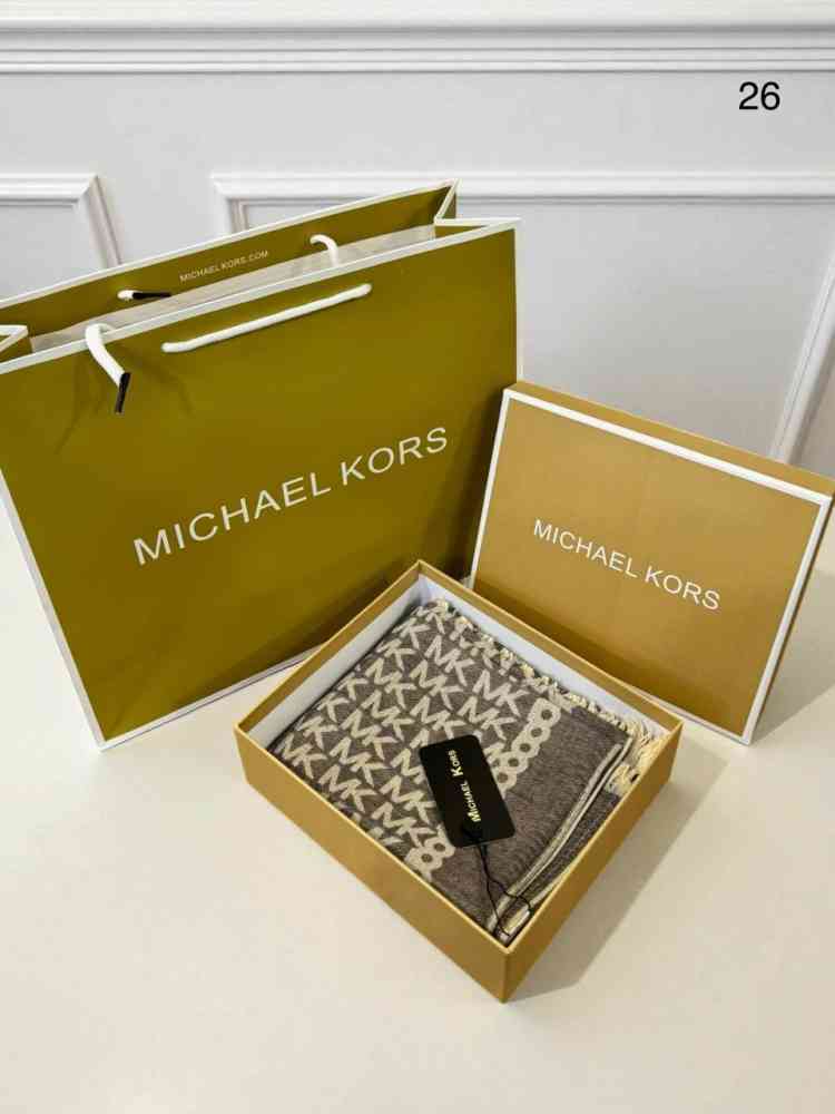 Michael Kors Beige Semi Woolen Stole-1