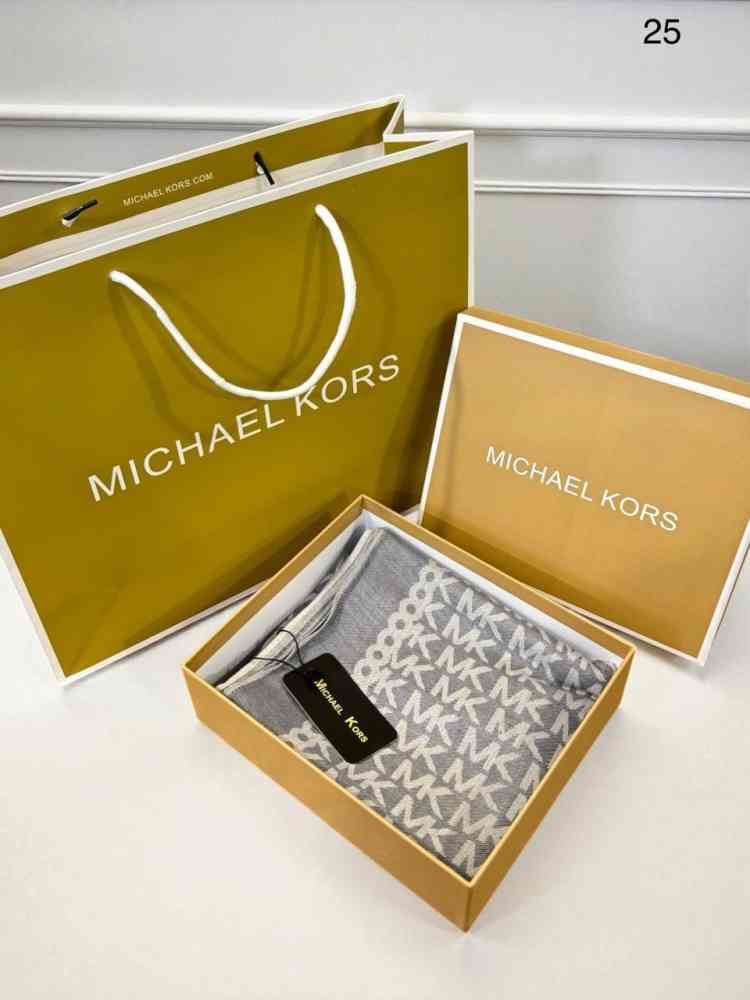 Michael Kors Grey Semi Woolen Stole-1