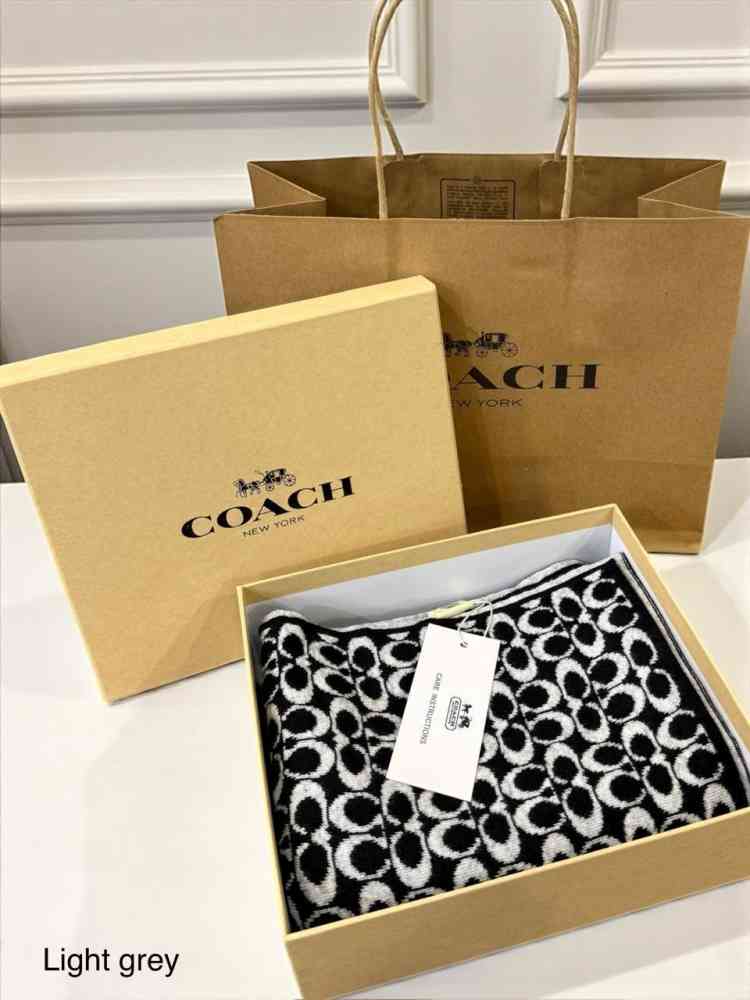Coach Signature Black Premium Quality Muffler-thumb-1