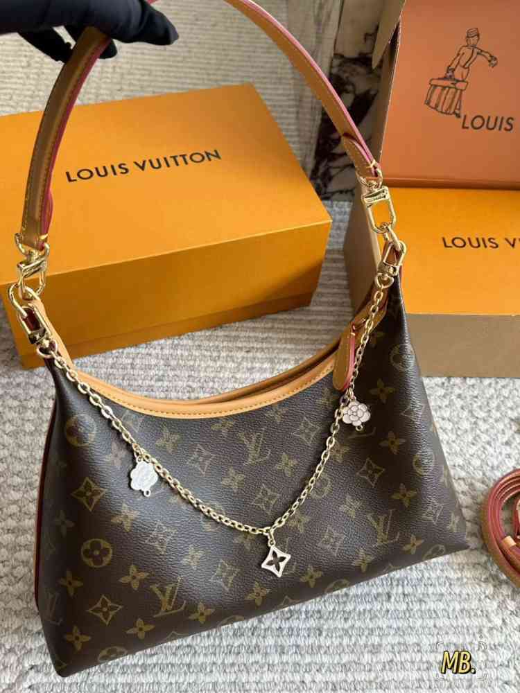 Louis Vuitton Brown Juliet Premium Quality Hobo Shoulder Bag-thumb-0
