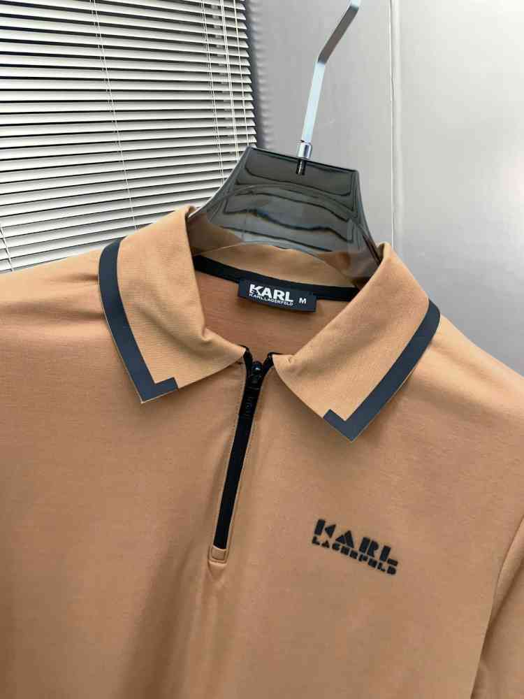 Karl Lagerfeld Brown Premium Quality T-shirt-thumb-4