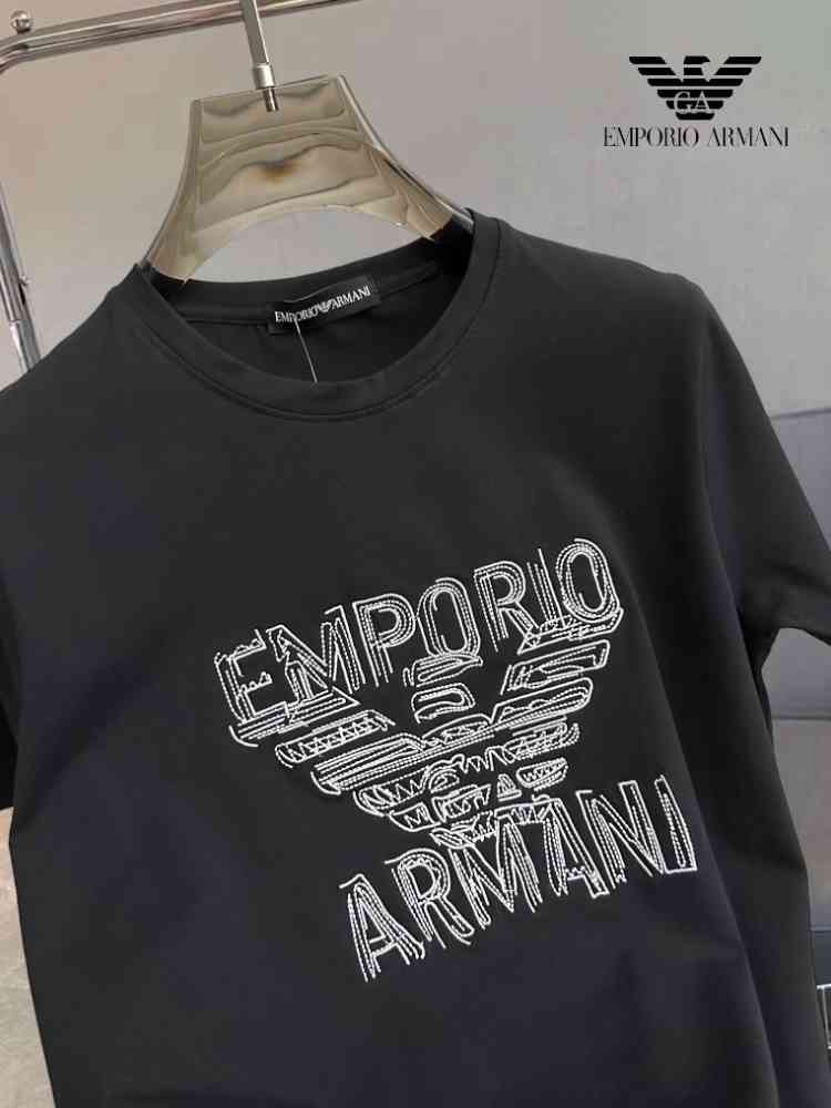 Emporio Armani Black Premium Quality Polo T-shirt-1