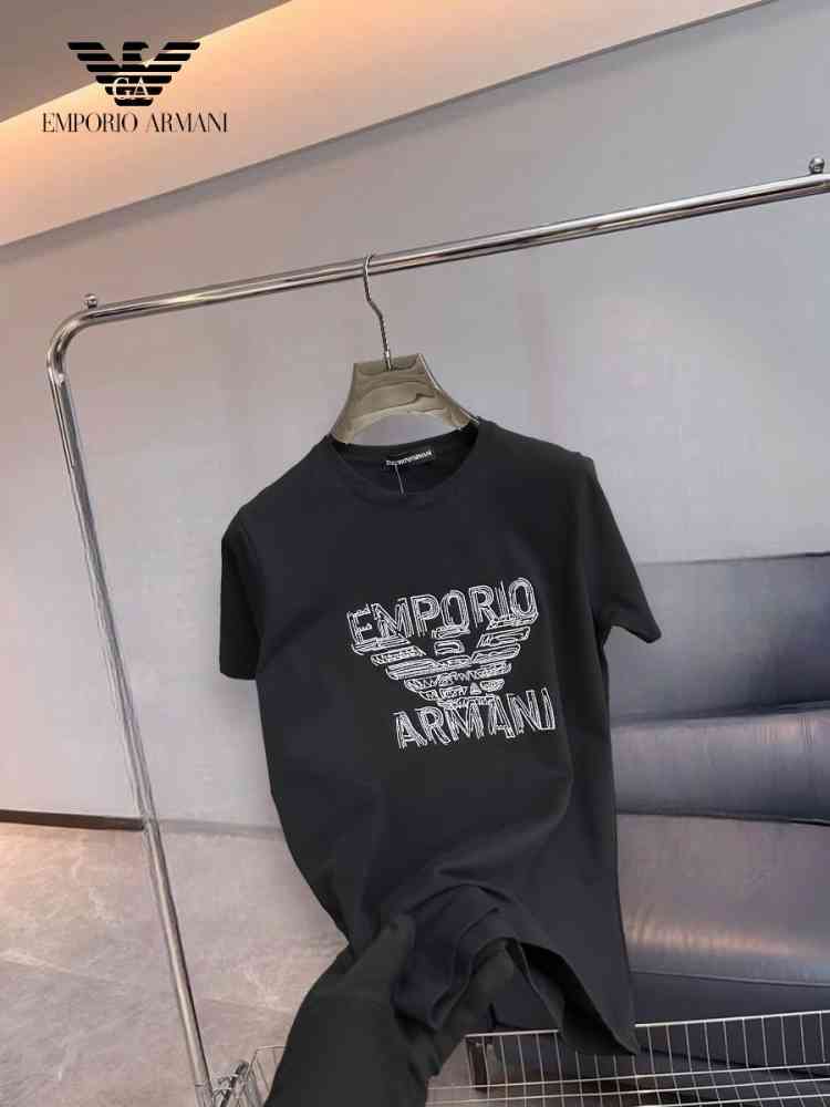 Black Emporio Armani White Premium Quality Polo T-shirt