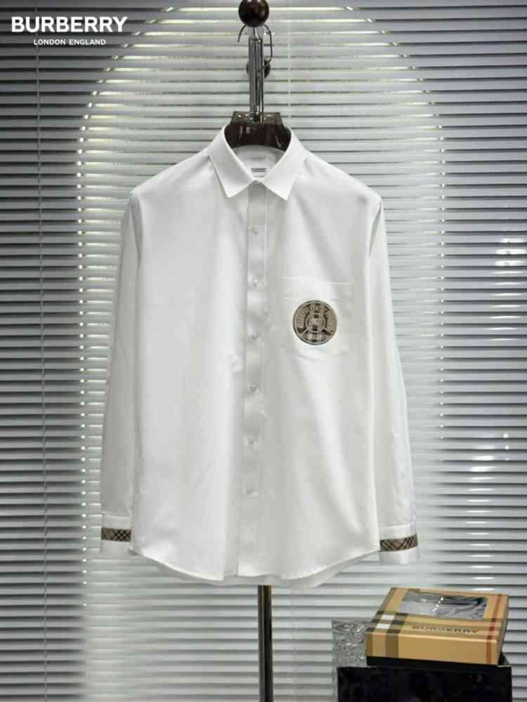 White Burberry Black Premium Quality Shirt