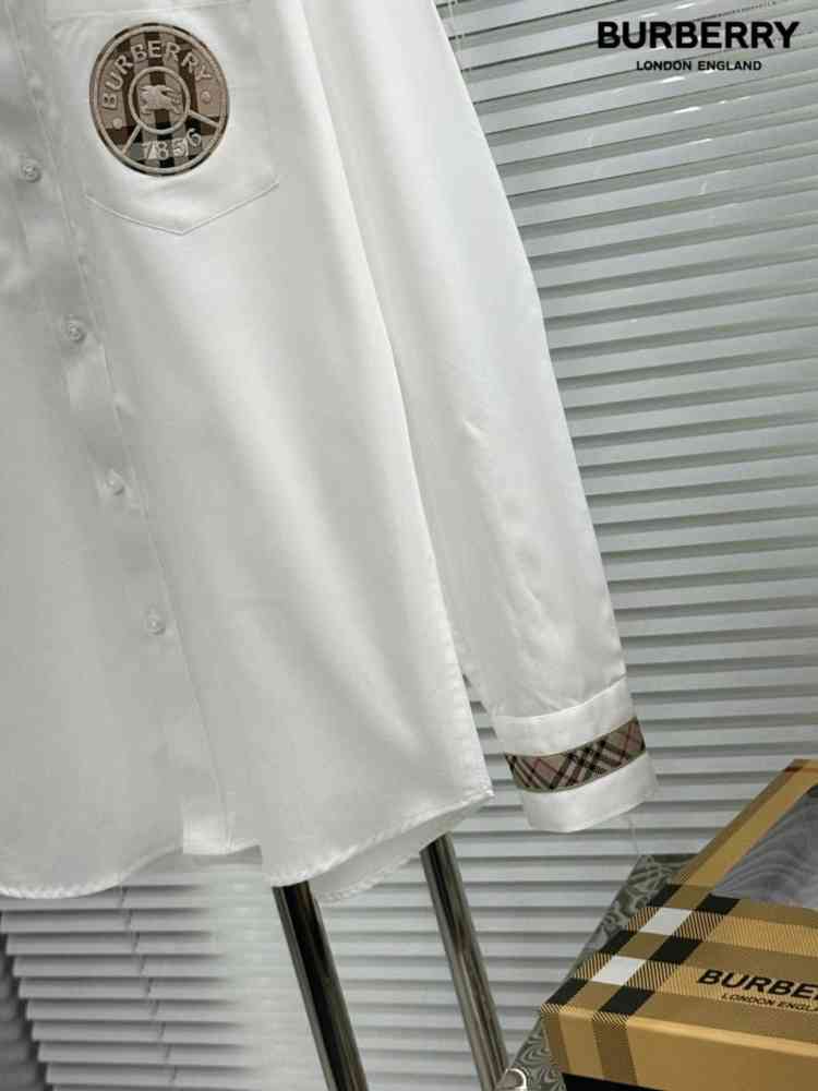 Burberry White Premium Quality Shirt-2