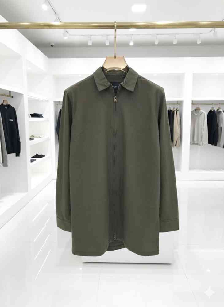 Essentials Olive Green Premium Quality Shirt-1