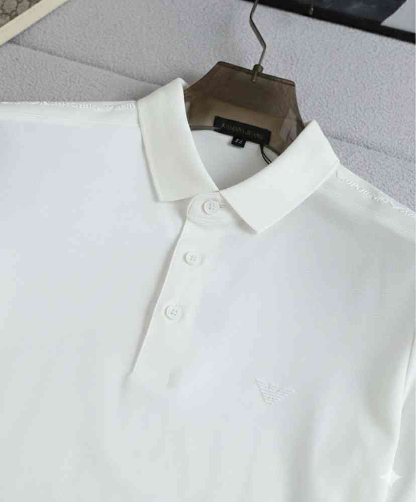 Emporio Armani White Cotton T-Shirt-thumb-1