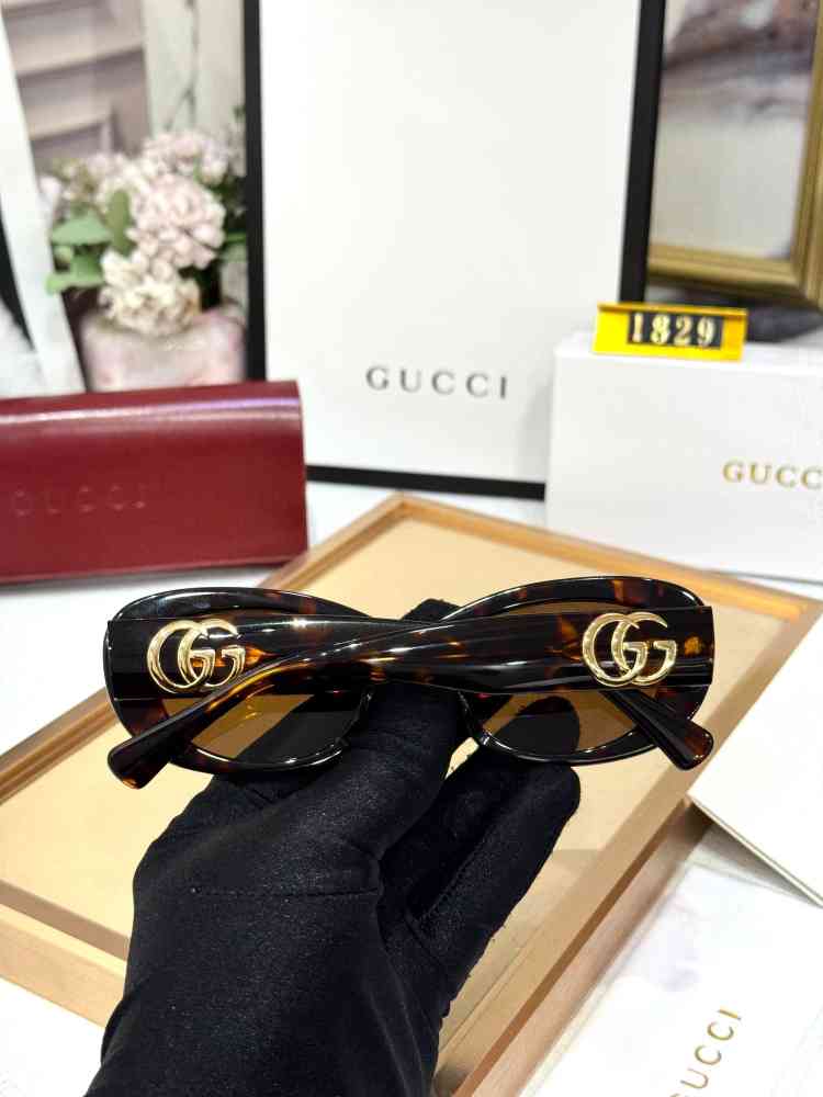 Gucci Brown Premium Women's Sunglasses-thumb-2