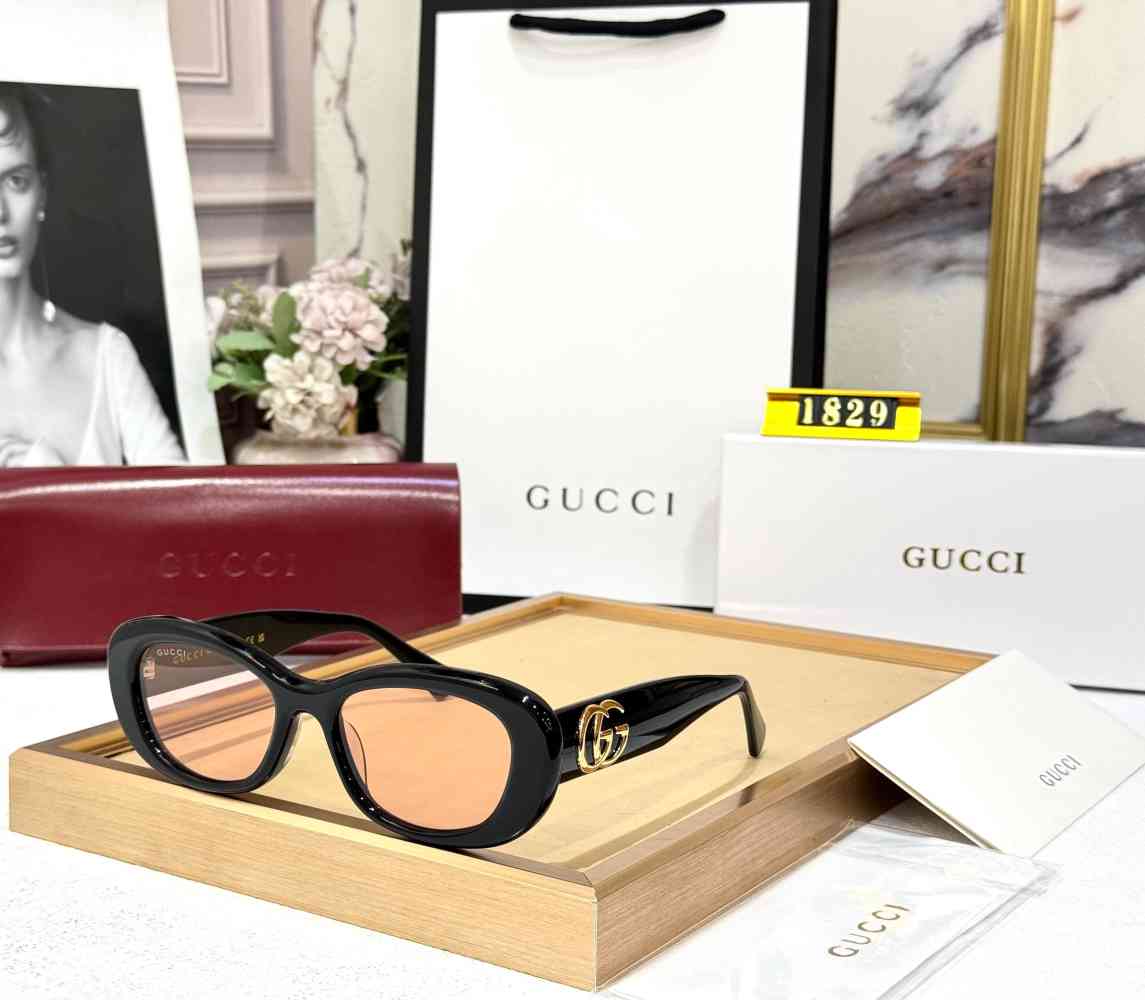 Pink Gucci Black Premium Women's Sunglasses
