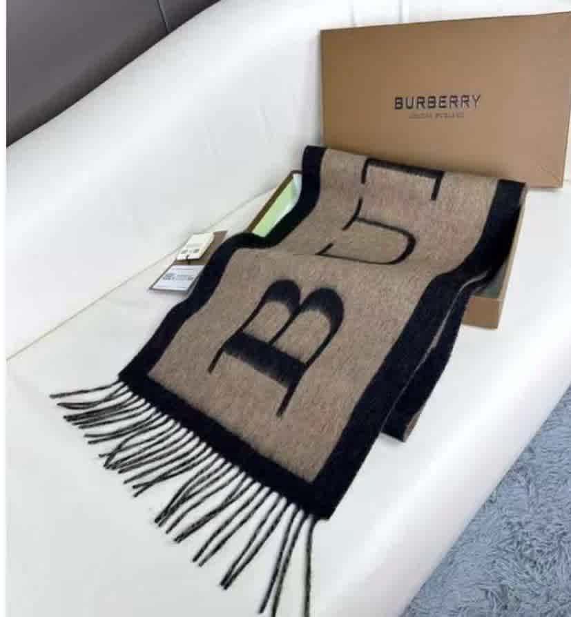 Burberry Check Cashmere Brown Scaf-1