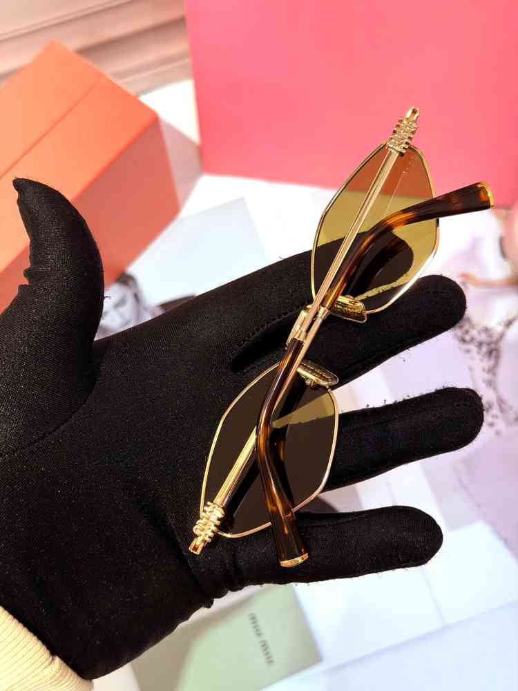 Miu Miu Brown Premium Women's Sunglasses-thumb-4