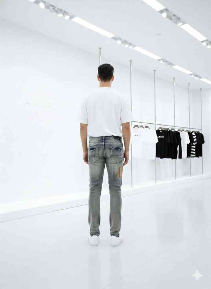 Amiri Premium Light Blue Quality Denim Jeans --2