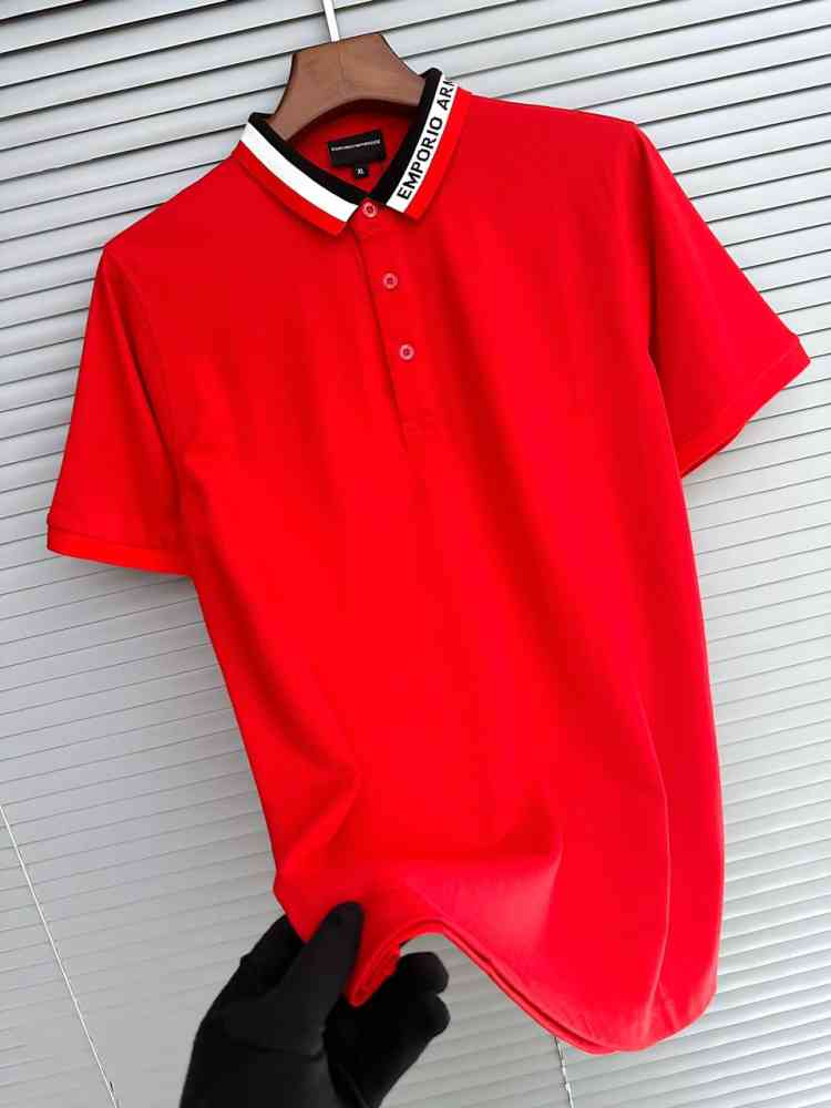 Red Emporio Armani Green Premium Quality Polo T-shirt