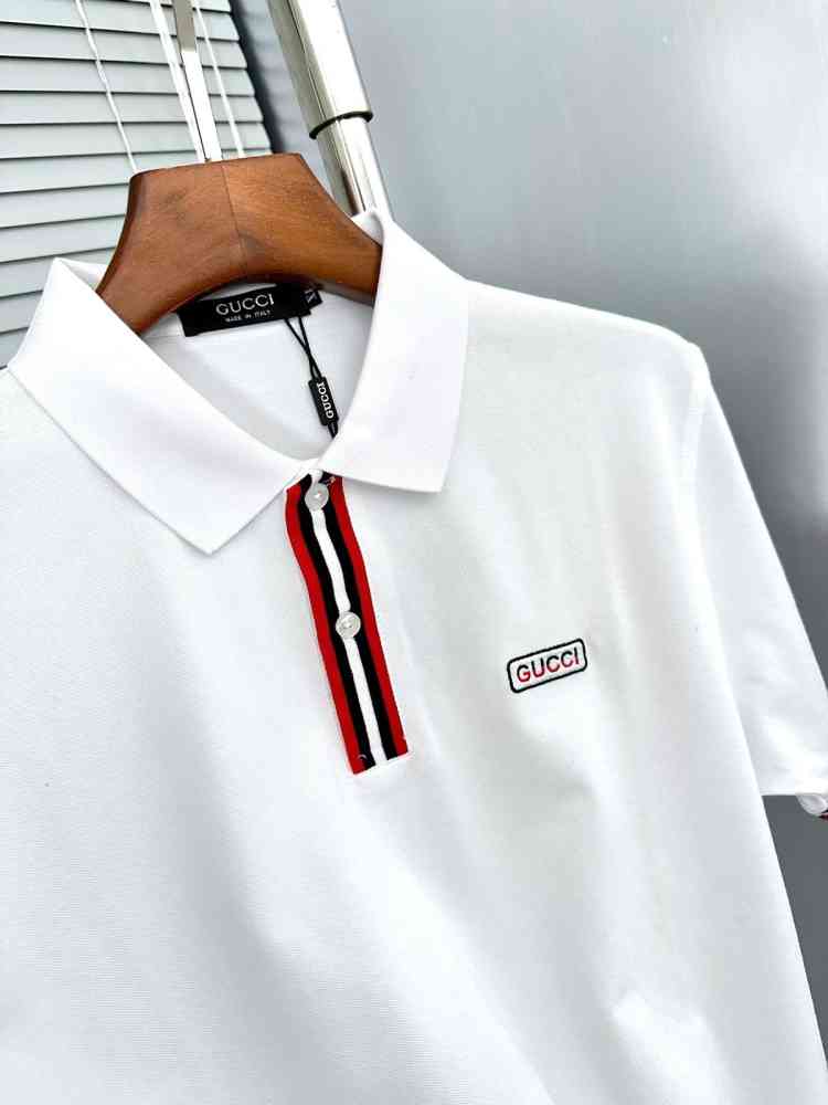 Gucci White Premium Quality Polo T-shirt-1