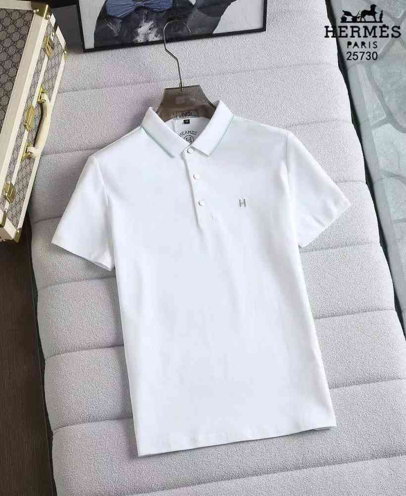 Hermes White Premium Quality T-shirt-2