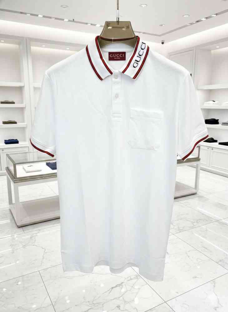 Gucci White Premium Quality Polo T-shirt-3