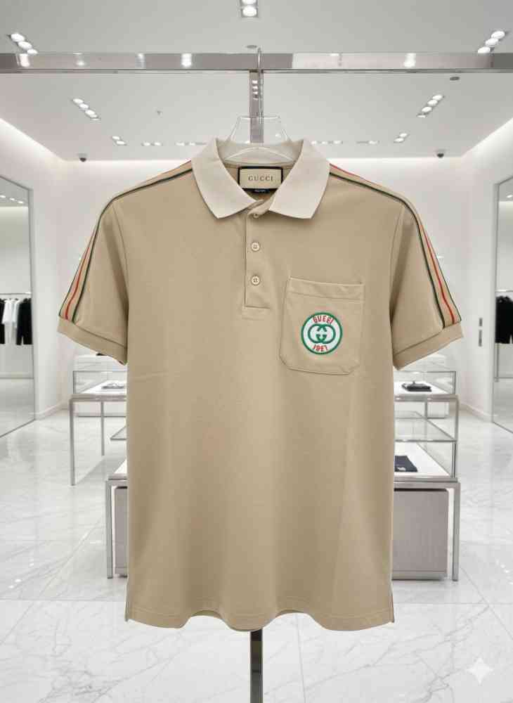 Gucci Brown Premium Quality Polo T-shirt-1