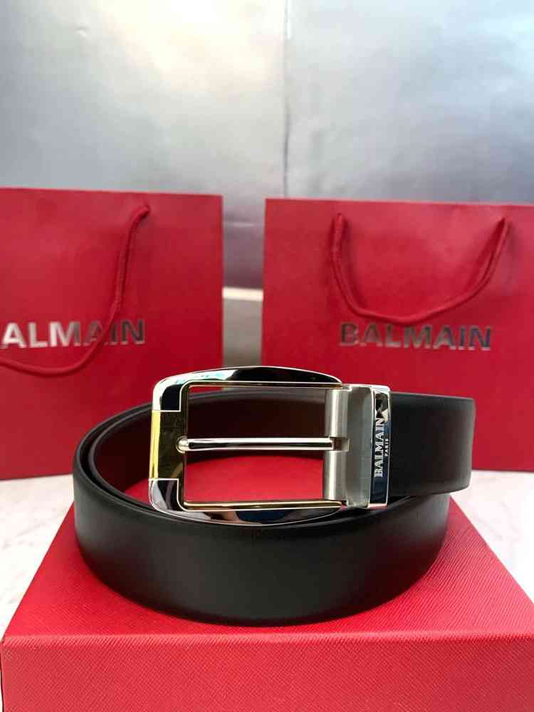 Balmain Black Premium Quality Belt-3