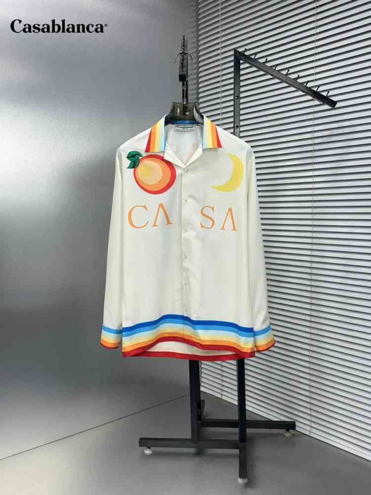 White Casablanca Vol De Nuit Silk Shirt