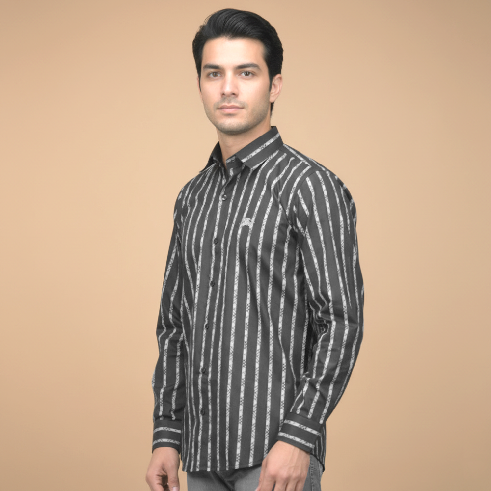 Black Burberry Embroidered logo White Luxury Shirt