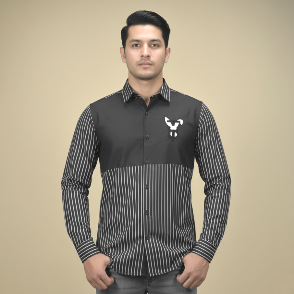Black Burberry TB Embroidered White Premium Shirt