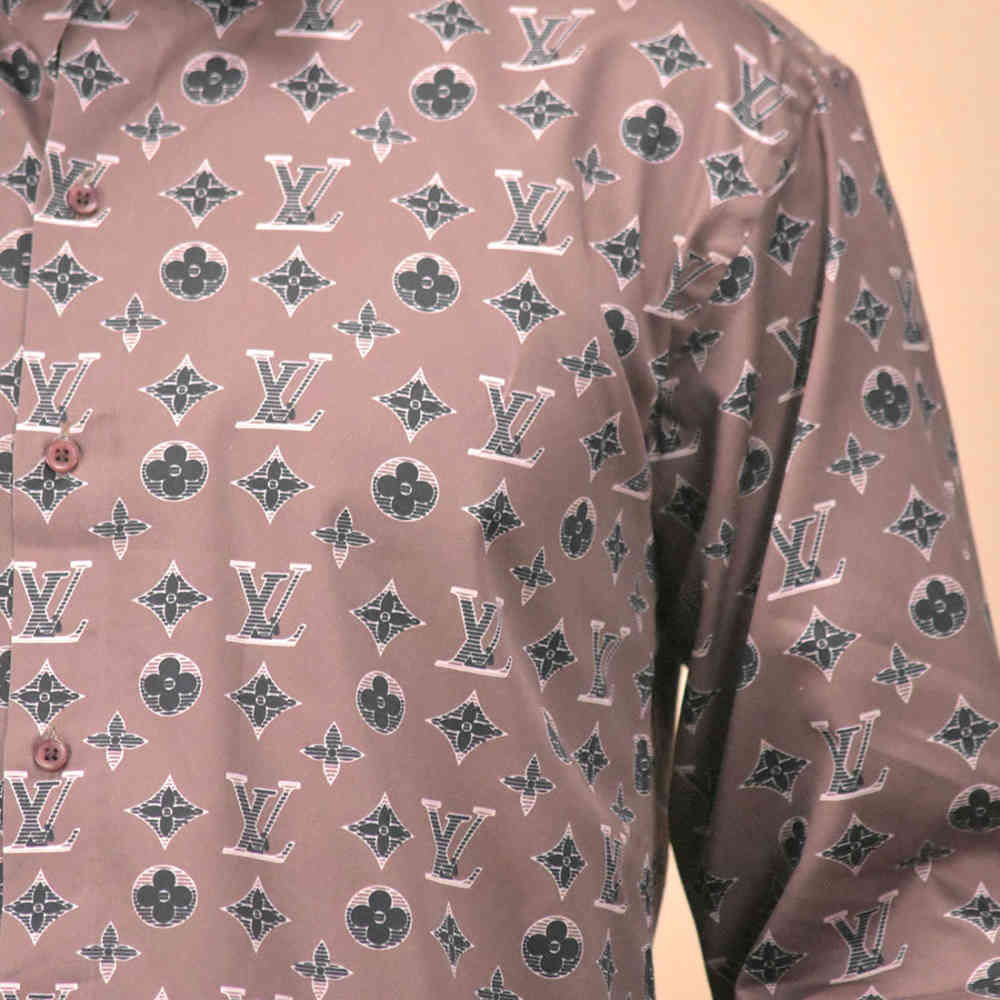 Louis Vuitton Brown Premium Quality Shirt-4