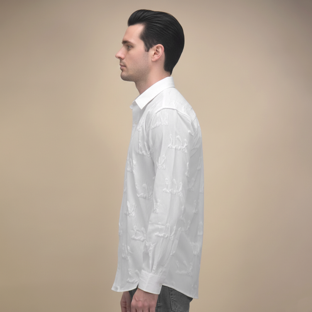 Louis Vuitton White Premium Quality Shirt-2