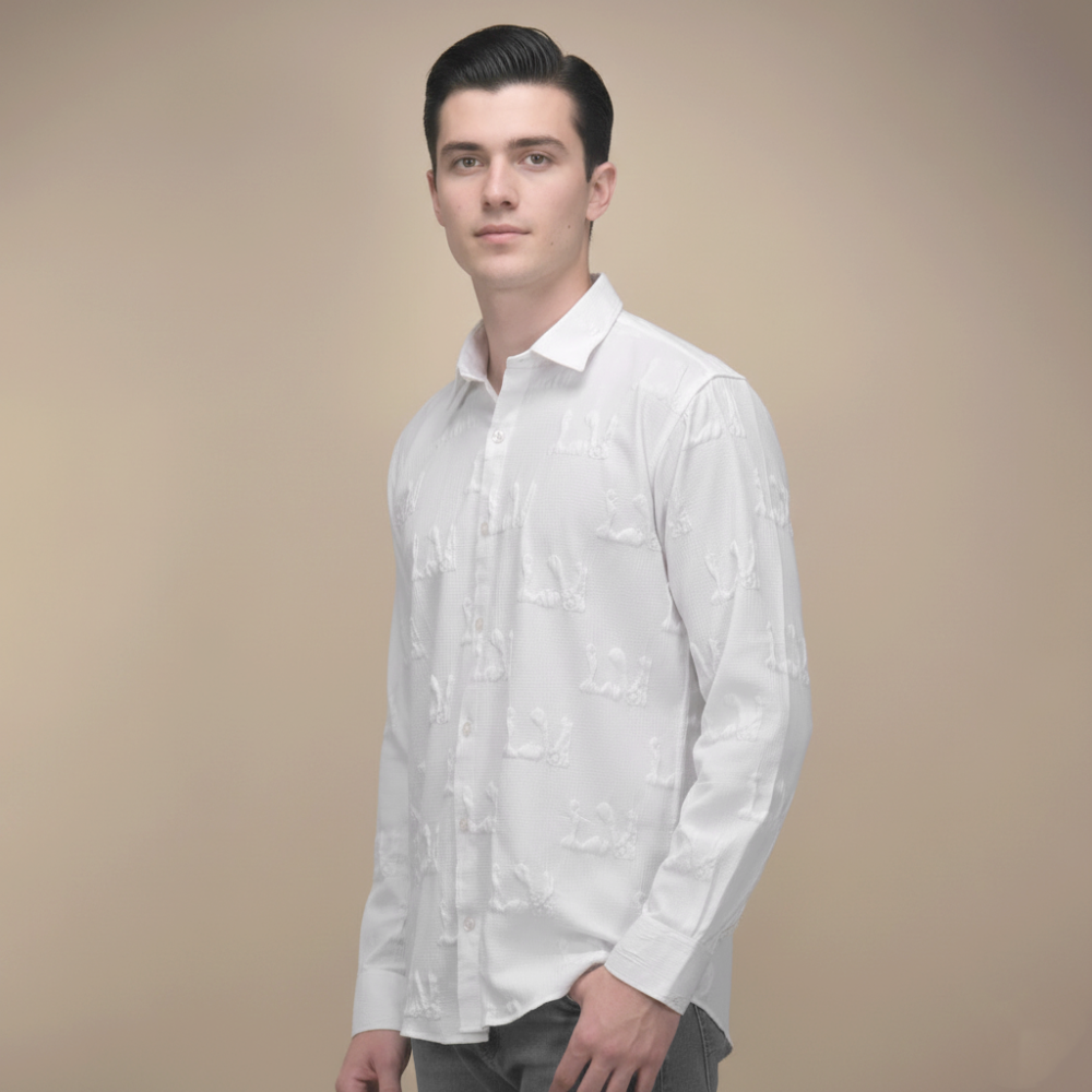 White Louis Vuitton Black Premium Quality Shirt